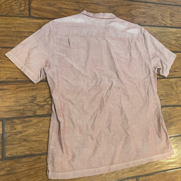 Tommy Bahama silk shirt men’s Large pink red button down short sleeve comfort - Picture 9 of 11